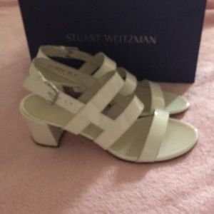 Stuart Weitzman Milanese sandal with heel